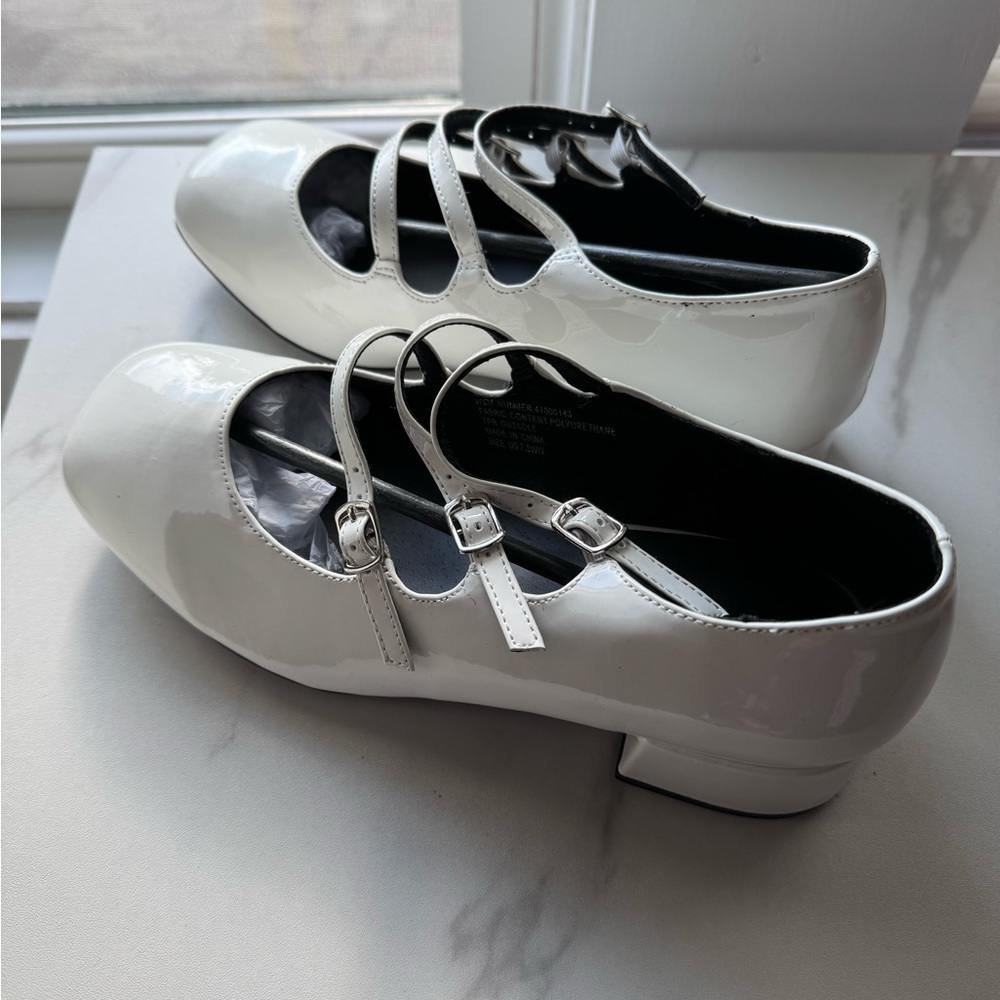 Torrid White Multi-Strap Flats